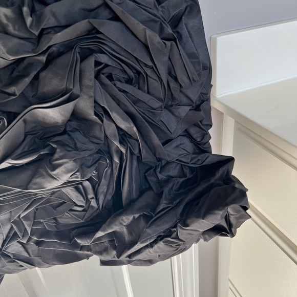 Robert Rodriguez Silk Taffeta Rosette Floral Y2K LBD Dress - Picture 6 of 10